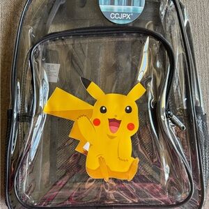 Pikachu Clear Kids Backpack